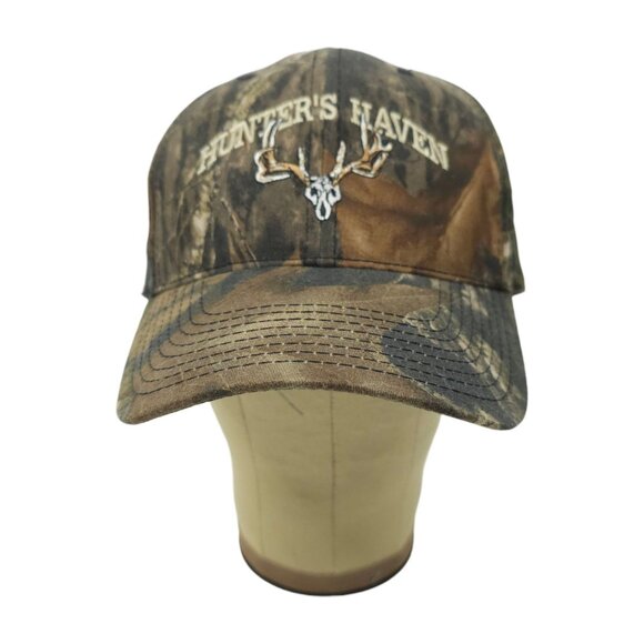 Hunters Haven Mossy Oak Camo Snapback Cap Trucker Baseball Hunting Logo Hat NEW - Picture 14 of 14